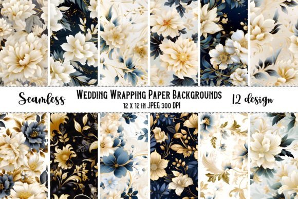 12 Seamless Floral Wedding Patterns: A Digital Toolkit for Creators and Entrepreneurs