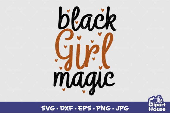 Black Girl Magic Hearts: A Versatile Design for Every Creative Project