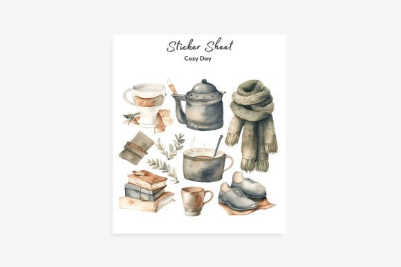Cozy Autumn Day Sticker Sheet: The Ultimate Digital Tool for Seasonal Creativity