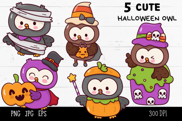 Embrace the Spooky Cuteness: A Guide to Owl Halloween Kawaii Clipart for Creative Projects