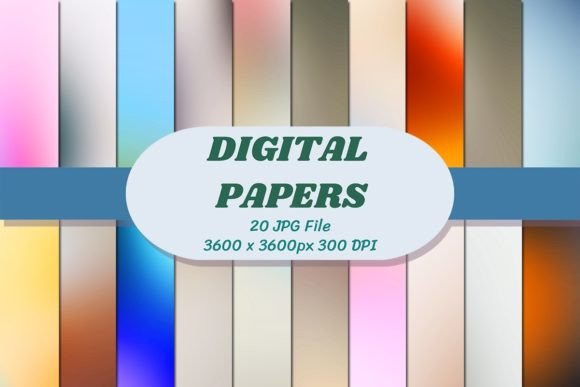 Gradient 43 Background Digital Papers: A Versatile Tool for Modern Creators