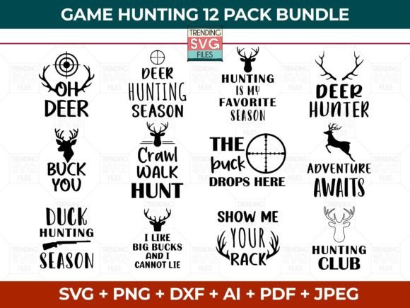 Hunting Svg Bundle for Creators and Crafters
