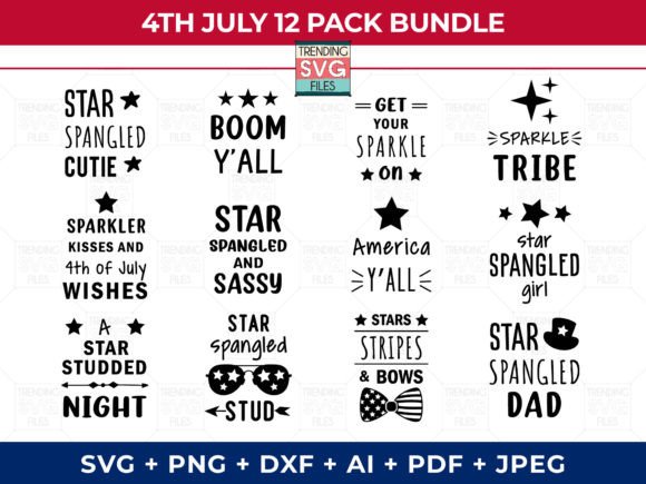 July 4th SVG Bundle: Premium Design Assets for Your Celebrations