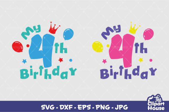 My 4th Birthday: A Playful Design for Cutting Machines