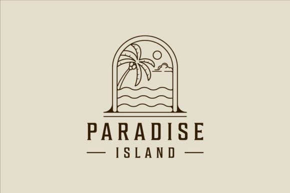 Palm Tree Logo Line Art Simple Vector: A Strategic Asset for Modern Branding