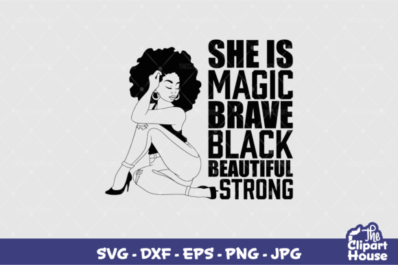 She is Strong Black Woman Silhouette: A Strategic Asset for Purposeful Branding and Creative Projects