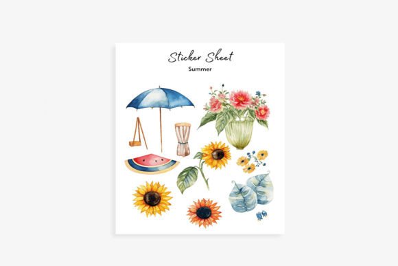 Summer Sticker Sheet: Elevate Your Digital Planning and Creative Projects