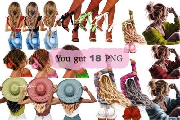 Unlocking Creativity with Fashion Girl Clipart PNG and Digital Assets